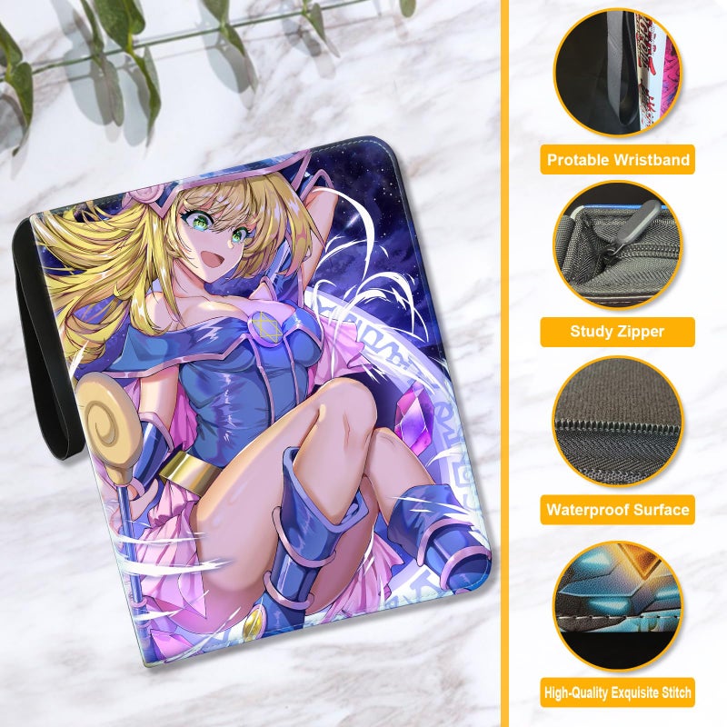 sabermaster Trading YGO Card Binder  Fits 900 Cards Card Collector Album Holder with 50 Removable Sleeves Toys Gifts for Boys Girls - Image 3